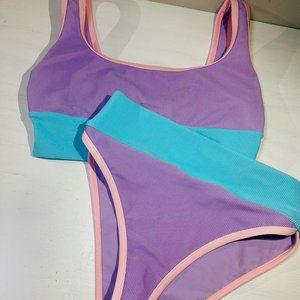 LainSnow Cotton Candy Kiawah Top and Bottom - 2 Piece Bikini